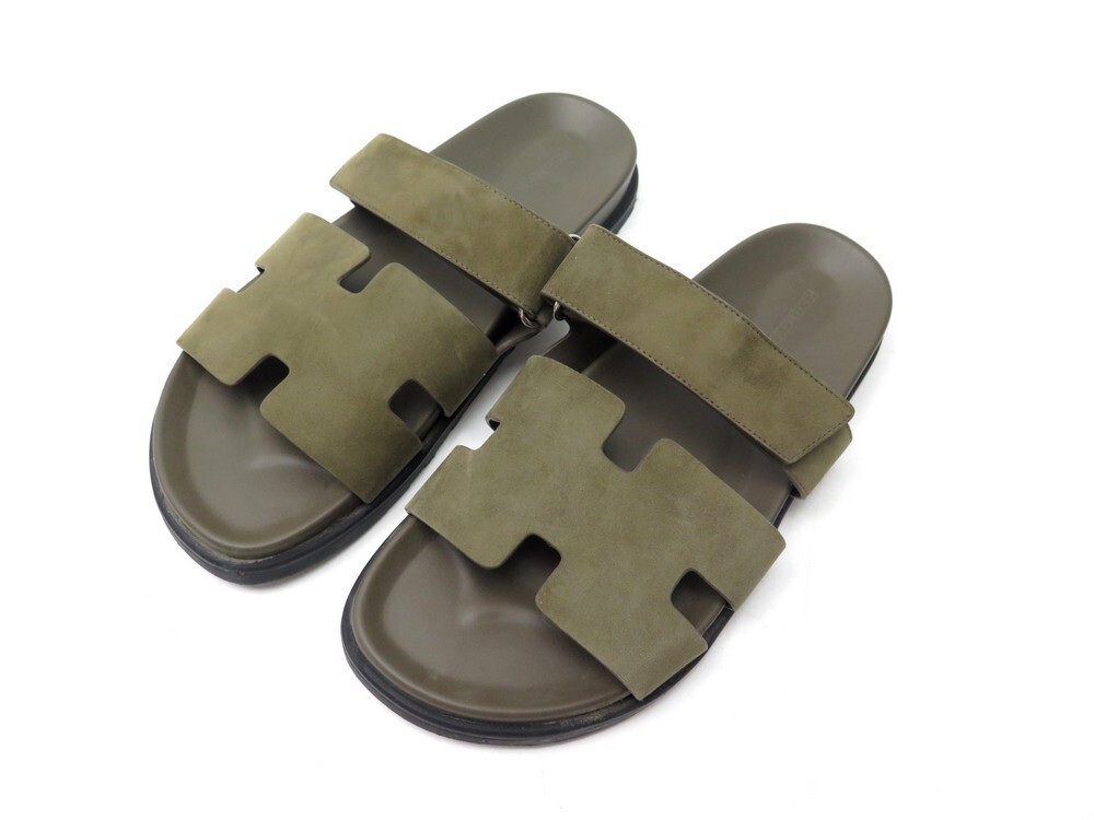 Slippers Claquette Hermes Femme Marron Chaussures Hermes Chypre 42