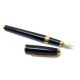 STYLO PLUME ST DUPONT OLYMPIO EN RESINE NOIR + ECRIN BLACK FOUNTAIN PEN 495€