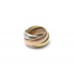 BAGUE CARTIER TRINITY 3 ORS 18K CLASSIQUE GM B4052800 TAILLE 45 GOLD RING 2560€