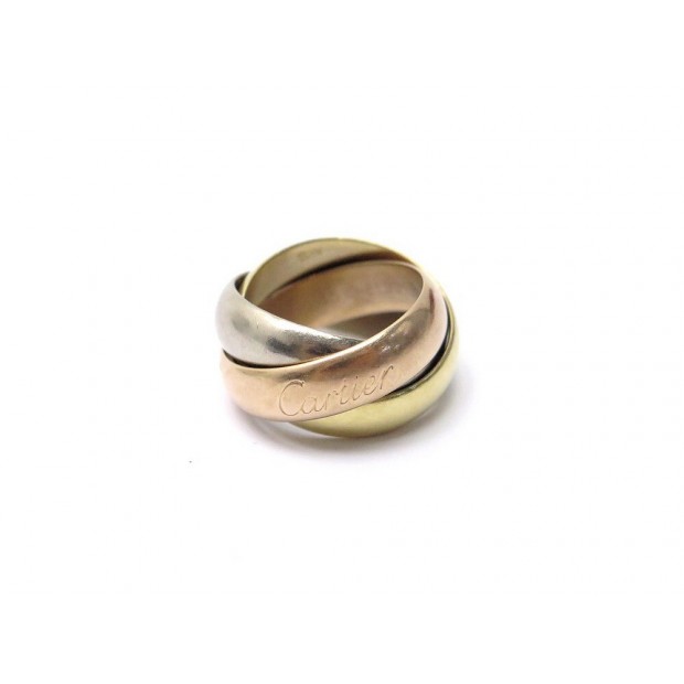 BAGUE CARTIER TRINITY 3 ORS 18K CLASSIQUE GM B4052800 TAILLE 45 GOLD RING 2560€