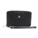 NEUF PORTEFEUILLE COMPACT LONGCHAMP LE PLIAGE CUIR NOIR LEATHER BILLFOLD 175 