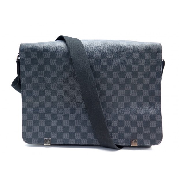 SAC BESACE MESSENGER LOUIS VUITTON NEW DISTRICT TOILE DAMIER GRAPHITE BAG 1890€