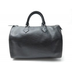 SAC A MAIN LOUIS VUITTON SPEEDY 35 EN CUIR EPI NOIR M42992 HAND BAG PURSE 1700€