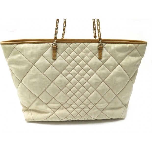 SAC A MAIN FENDI CABAS 8BH185 EN TOILE MATELASSEE MONOGRAMMEE QUILTED BAG 1550€