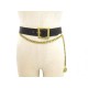 CEINTURE CHANEL T 70 EN CUIR MATELASSE NOIR CHAINE DORE MEDAILLON COCO BELT 990€