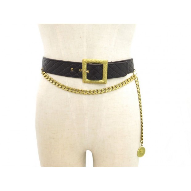 CEINTURE CHANEL CUIR MATELASSE 70 