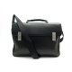 NEUF SACOCHE PORSCHE DESIGN CARTABLE 41CM BANDOULIERE CUIR NOIR BRIEFCASE 700€