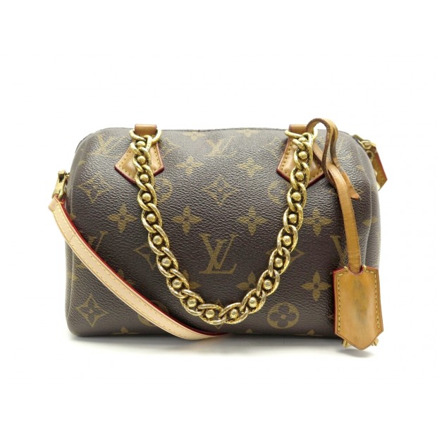 SAC A MAIN LOUIS VUITTON SPEEDY CHAIN 20 M40988 TOILE MONOGRAM BAG PURSE LIMITED