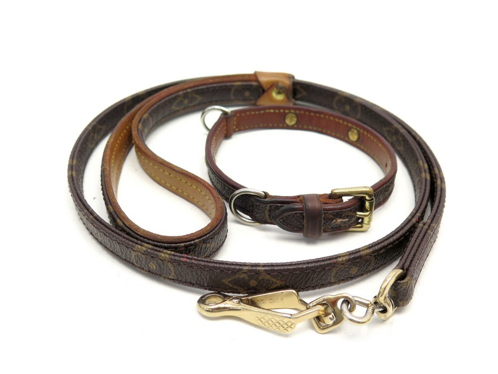 lot laisse collier de chien louis vuitton baxter