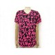 NEUF HAUT LOUIS VUITTON TSHIRT LEOPARD STEPHEN SPROUSE COTON ROSE NOIR TOP 690€