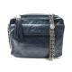 VINTAGE SAC A MAIN CHANEL CAMERA EN CUIR MATELASSE BLEU BANDOULIERE PURSE 4200€