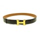 VINTAGE CEINTURE HERMES CONSTANCE CUIR CROCODILE POROSUS T80 BOUCLE BELT 3100€