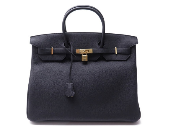  sac a main hermes birkin 40 en cuir togo noir