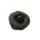 NEUF VINTAGE BROCHE CHANEL FLEUR CAMELIA EN TOILE NOIRE FLOWER BROOCH NEW 440€