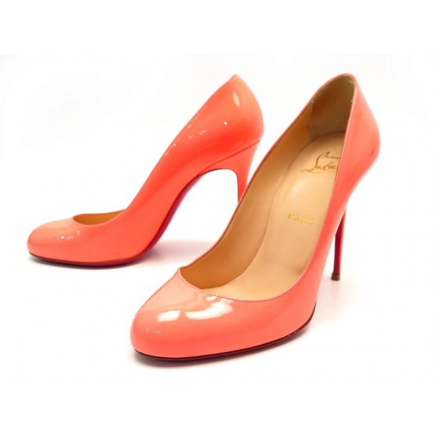 CHAUSSURES CHRISTIAN LOUBOUTIN SIMPLE PUMP 38 ESCAPINS EN CUIR VERNIS SHOES 575€