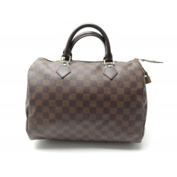 NEUF SAC A MAIN LOUIS VUITTON SPEEDY 30 N41364 TOILE DAMIER EBENE HAND BAG 1150€