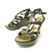 CHAUSSURES SANDALES LOUIS VUITTON COMPENSEES ILLUSION WEDGE 37 CUIR SHOES 790€