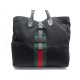 NEUF SAC A MAIN GUCCI 337069 SHERRY TOILE TECHNO NOIR CABAS TOTE HAND BAG 1350€