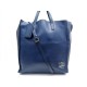 SAC A MAIN WEEKEND PRADA GRAND CABAS CROISIERE CUIR BLEU BANDOULIERE BAG 1750€