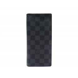 NEUF PORTEFEUILLE LOUIS VUITTON BRAZZA DAMIER GRAPHITE N62665 BOITE WALLET 510€