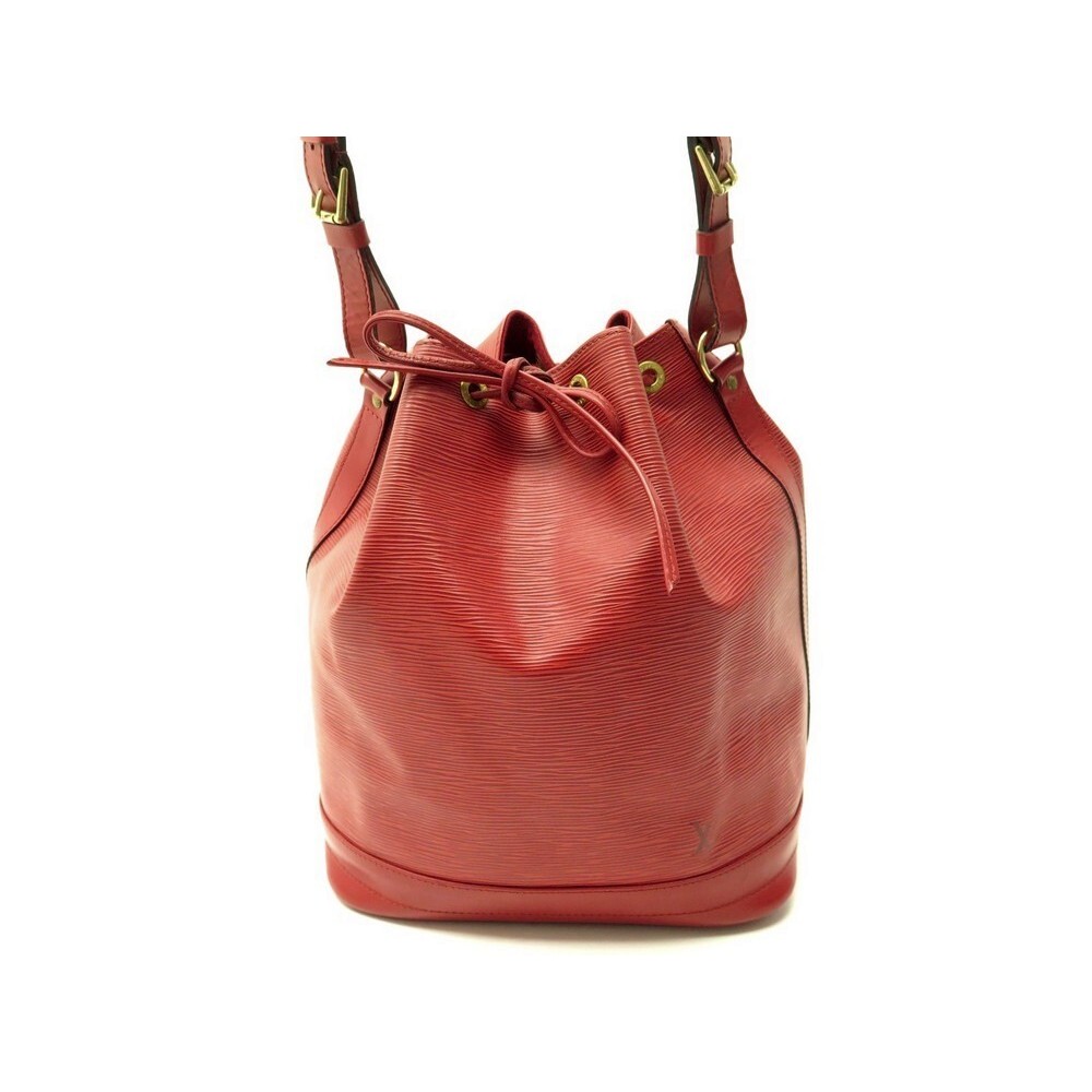 sac a main louis vuitton noe gm cuir epi rouge leather