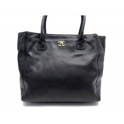 SAC A MAIN CHANEL CERF EXECUTIVE CUIR CAVIAR NOIR A15201 LEATHER HAND BAG 6500€