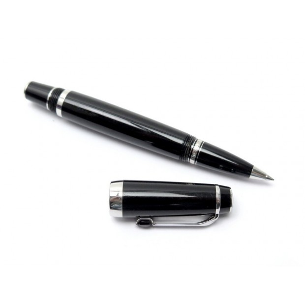 STYLO BILLE MONTBLANC BOHEME PIERRE NOIRE ROLLERBALL RESINE BOITE BLACK PEN 755€