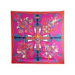 NEUF FOULARD HERMES BOUQUETS SELLIER PIERRE MARIE CARRE 90 SOIE SILK SCARF 410€