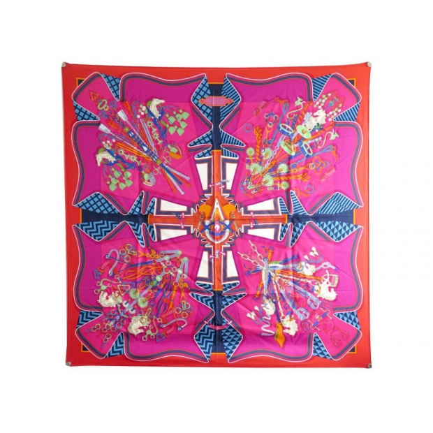 NEUF FOULARD HERMES BOUQUETS SELLIER PIERRE MARIE CARRE 90 SOIE SILK SCARF 410€