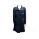 NEUF MANTEAU LONG CHANEL P49897 EN CACHEMIRE BLEU MARINE CASHMERE COAT 13250€