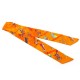 FOULARD HERMES TWILLY LES PARISIENNES KIRAZ SOIE ORANGE + BOITE SILK SCARF 165€