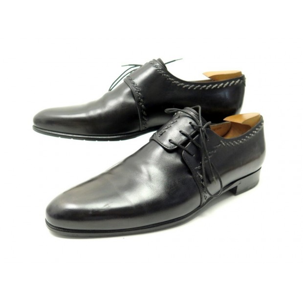 CHAUSSURES BERLUTI FIL D'ARIANE CICATRICES DERBY 10.5 44.5 EN CUIR PATINE 1815€