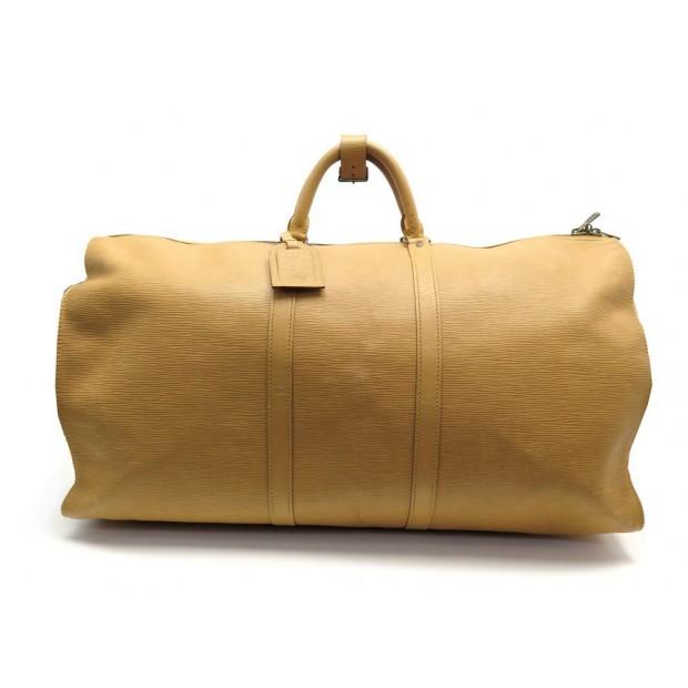 VINTAGE SAC DE VOYAGE A MAIN LOUIS VUITTON KEEPALL 60 CUIR EPI M42953 BAG 2500€