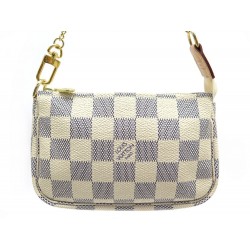 NEUF SAC LOUIS VUITTON MINI POCHETTE ACCESSOIRES N58010 TOILE DAMIER AZUR 550€