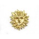 VINTAGE BROCHE YVES SAINT LAURENT SOLEIL VISAGE ROBERT GOSSENS SUN FACE BROOCH