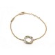 NEUF BRACELET POIRAY TRESSE 651030 OR ROSE ET BLANC 18K + BOITE GOLD BANGLE 900€