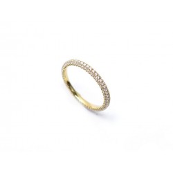 NEUF BAGUE BOUCHERON ALLIANCE EPURE JAL01174 T60 EN OR ET DIAMANTS 3 RANGS 7250€