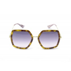 LUNETTES DE SOLEIL GUCCI HEXAGONALE ECAILLE MARRON GG0106S ECRIN SUNGLASSES 290€