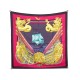 NEUF FOULARD HERMES ZEPHYR JULIE ABADIE 1992 CARRE 90 EN SOIE SILK SCARF 460€