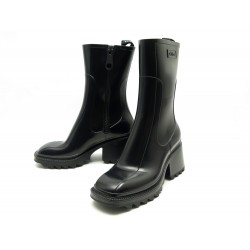 NEUF CHAUSSURES CHLOE BOTTES PLUIE BETTY CAOUTCHOUC CHC22A239Z2001 SHOES 450€