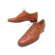 CHAUSSURES HERMES DERBY 39 EN CUIR KANGOUROU MARRON BROWN LEATHER SHOES 720€