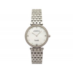 MONTRE MICHEL HERBELIN EPSILON 1045/60YB89 ACIER ET DIAMANTS QUARTZ WATCH 1990€