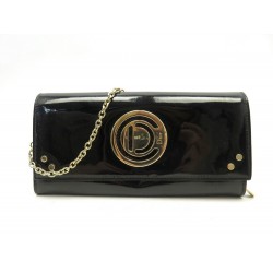 PORTEFEUILLE CHRISTIAN DIOR LE TRENTE CUIR CANNAGE VERNIS NOIR BLACK WALLET 760€