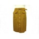 NEUF JUPE HERMES TAILLE 40 M EN SOIE ET LIN CAMEL SILK AND LINEN SKIRT 2300€