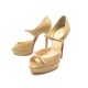 CHAUSSURES SANDALES CHRISTIAN LOUBOUTIN SANDALES 39 EN CUIR BEIGE SHOES 750€