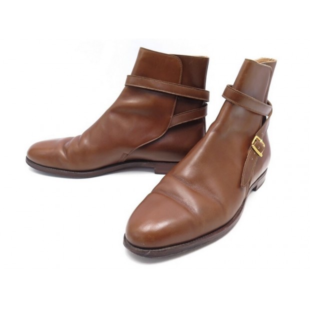 CHAUSSURES JOHN LOBB BOTTINES SULKY 8.5C 42.5 EN CUIR MARRON LEATHER SHOES 1605€