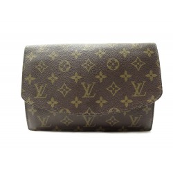 VINTAGE POCHETTE A MAIN LOUIS VUITTON EN TOILE MONOGRAM LV 23CM SAC CLUTCH BAG