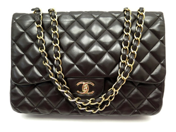 sac a main chanel classique timeless jumbo cuir