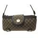 SAC A MAIN CELINE POCHETTE TRIO BAG TOILE MONOGRAMMEE MARRON NOIR PURSE 450€