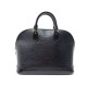 SAC A MAIN LOUIS VUITTON ALMA PM EN CUIR EPI NOIR LEATHER HAND BAG PURSE 1900€